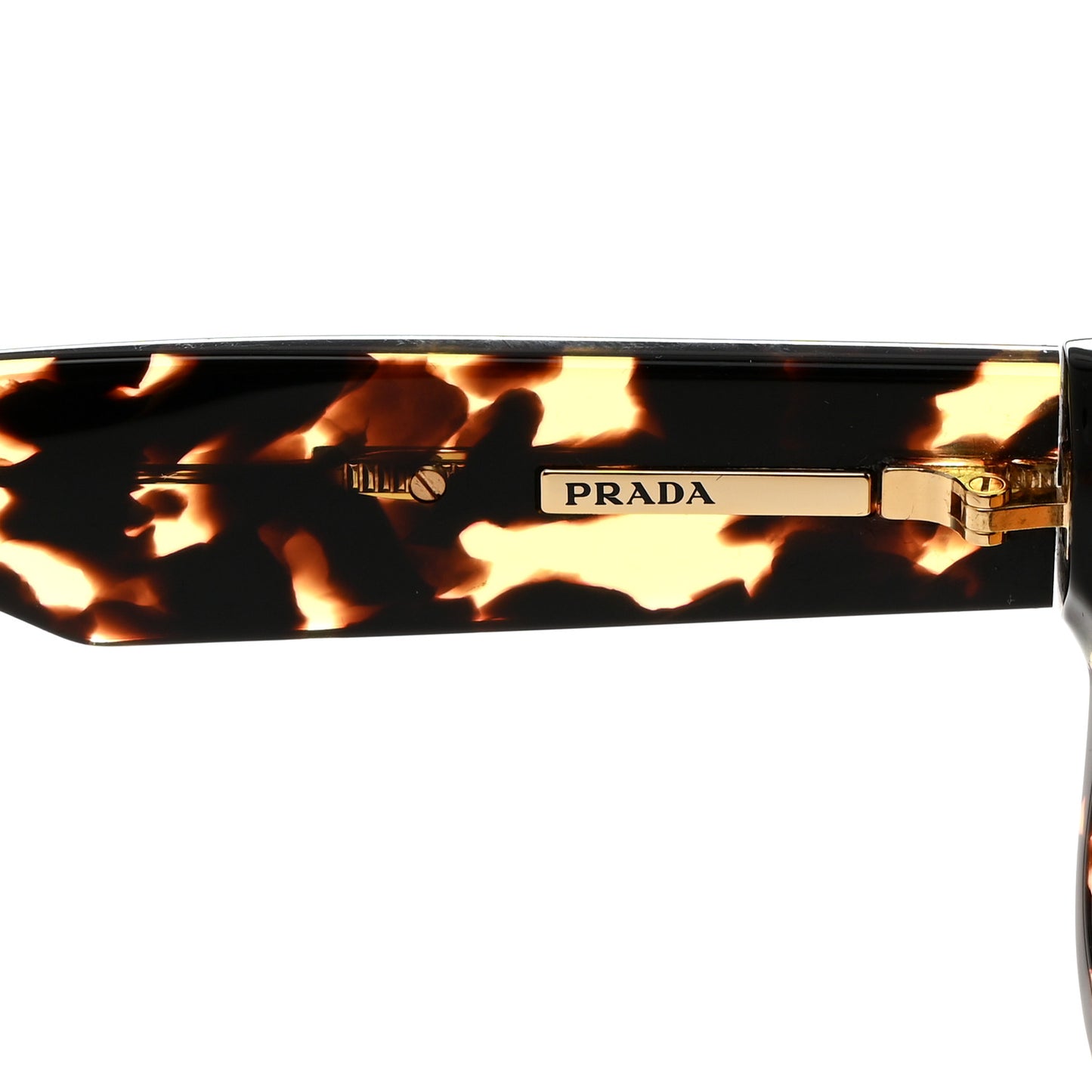 Acetate Prada Logo Sunglasses SPR A03 Tortoise