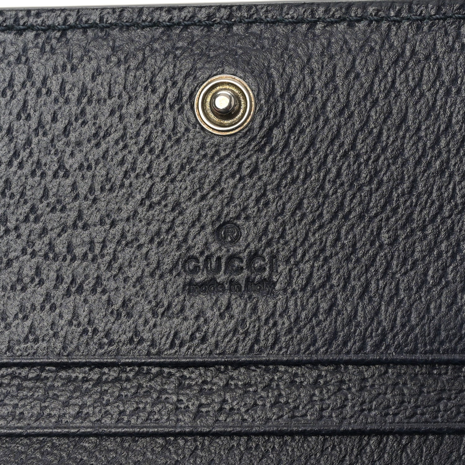 Gucci GG Supreme Monogram Textured Dollar Calfskin Web Ophidia Card Case Beige Blue 7 of 10
