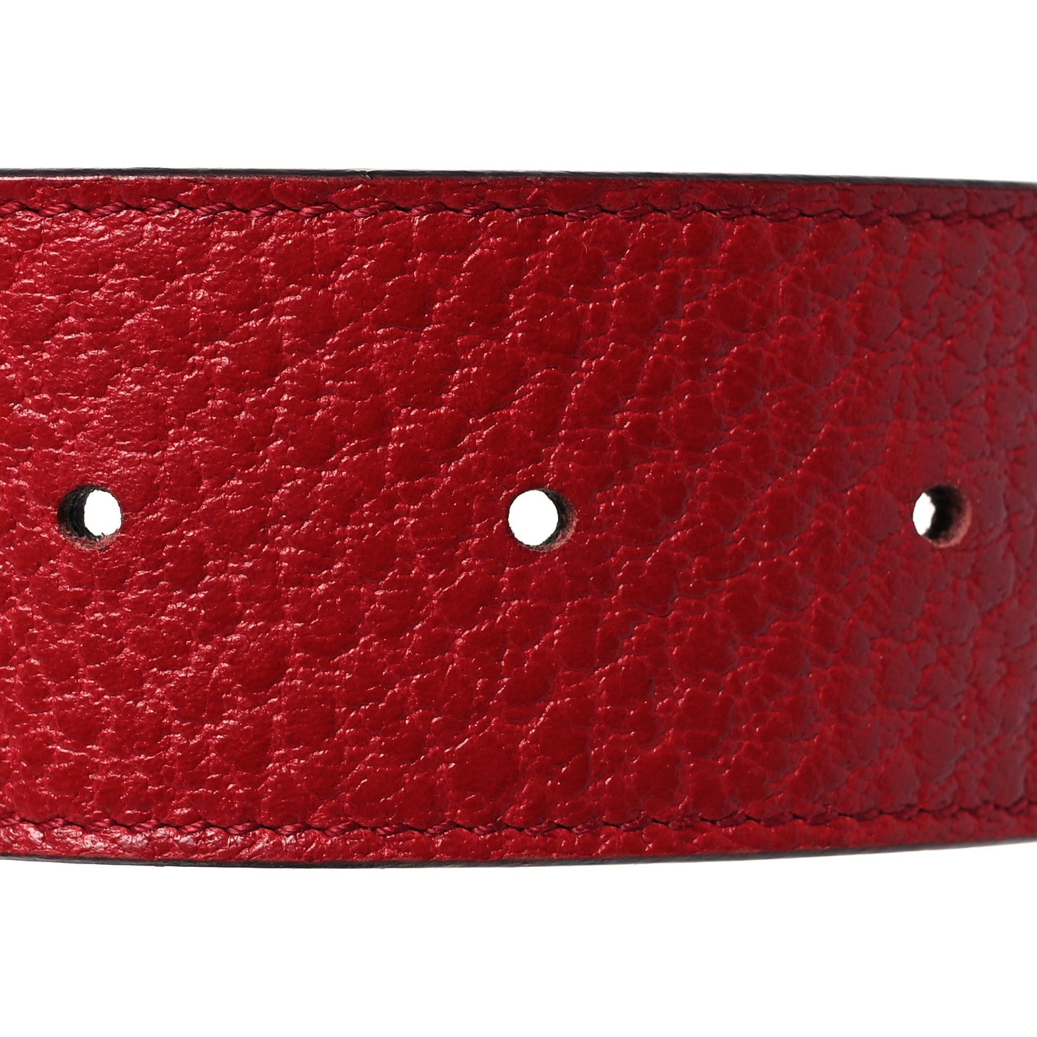 Gucci Calfskin Web Interlocking G Belt 90 36 Red 3 of 8