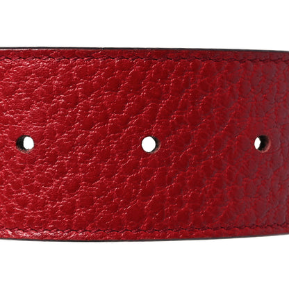Gucci Calfskin Web Interlocking G Belt 90 36 Red 3 of 8