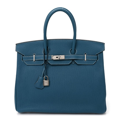 Hermes Togo Birkin 35 Blue Jean 1 of 13