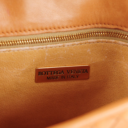 Bottega Veneta Vintage Nappa Intrecciato Woven Flap Chain Bag Beige 6 of 10