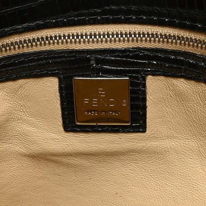 Fendi Lizard Mama Baguette Black 6 of 9