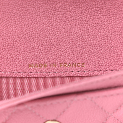 Chanel Caviar Quilted Boy Flap Card Holder Wallet Light Pink 7 of 7