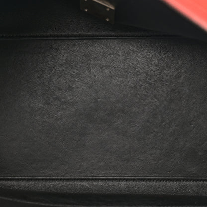 Celine Drummed Calfskin Suede Medium Trapeze Vermillion 5 of 14