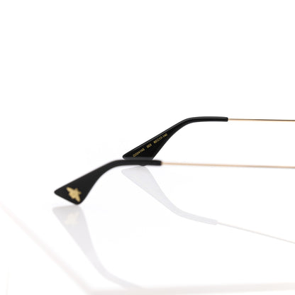 Gucci Metal Rectangular Frame Sunglasses GG0414S Gold Multicolor 9 of 16