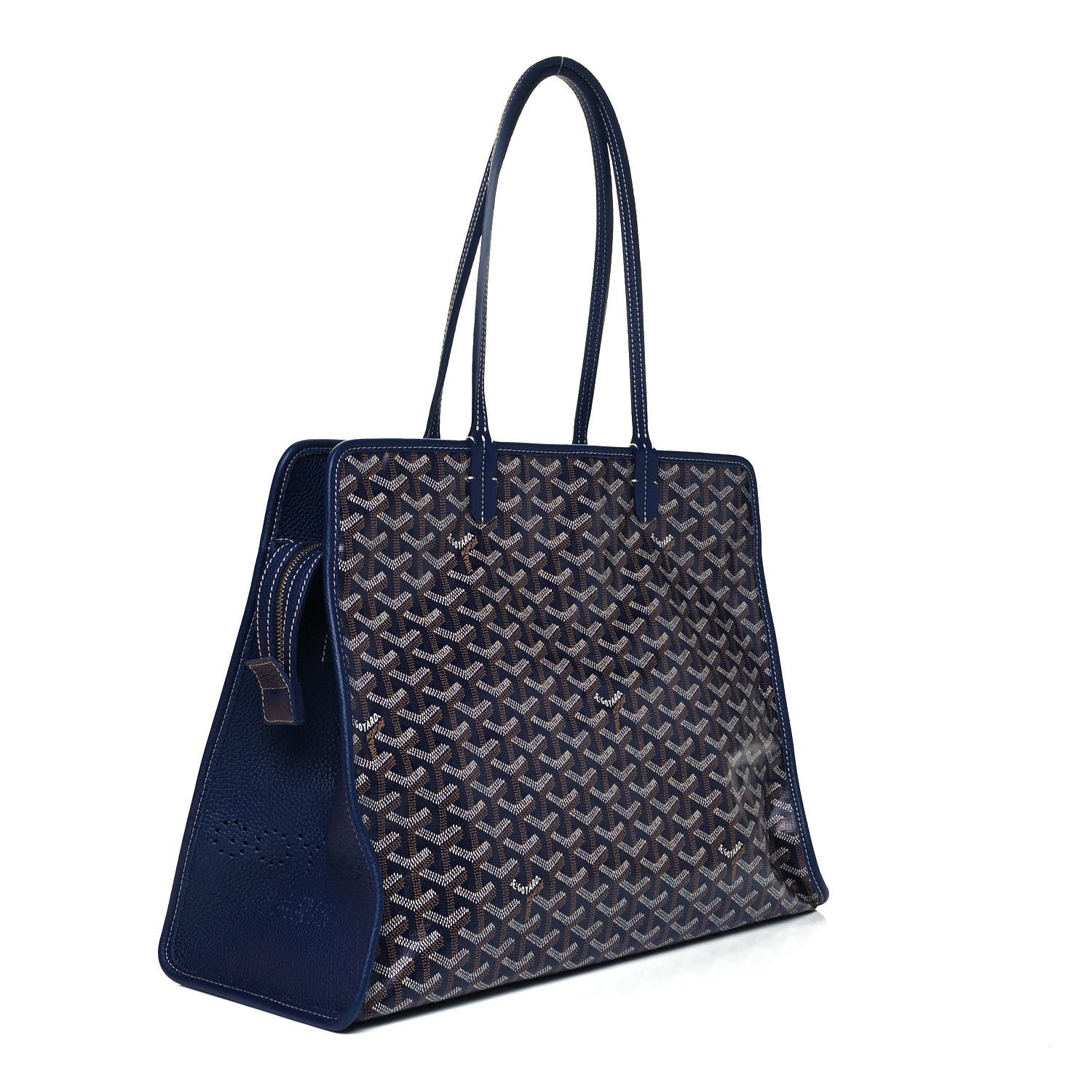 Goyard Goyardine Sac Hardy Pet Carrier PM Navy 3 of 9