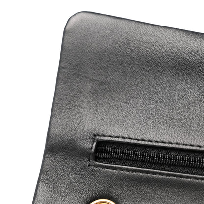 Chanel Lambskin Quilted Medium Double Flap Black 12 of 13