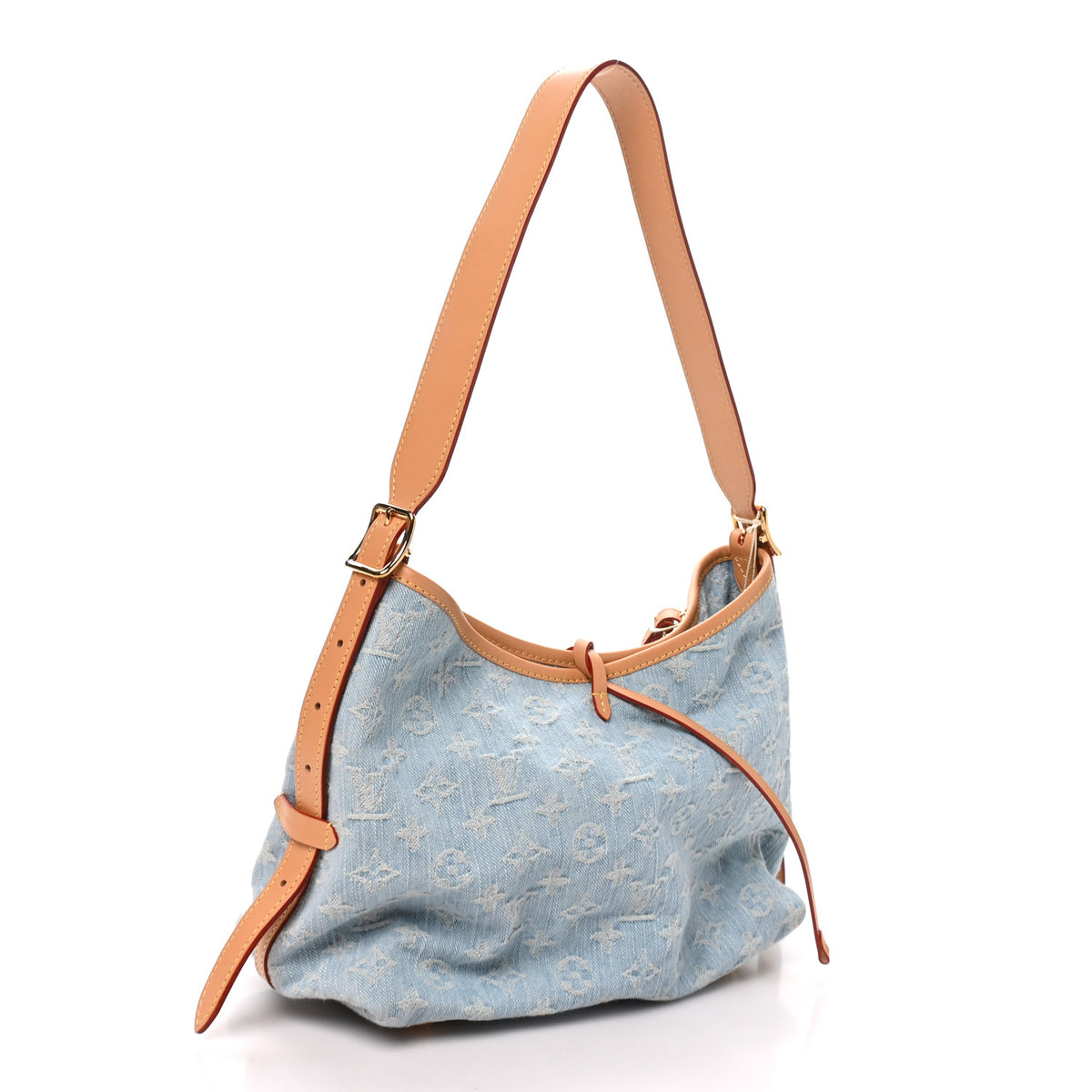 Monogram Denim CarryAll PM Sky Blue