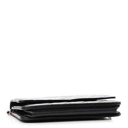 Chanel Caviar Quilted Wallet On Chain WOC Black 3 of 9