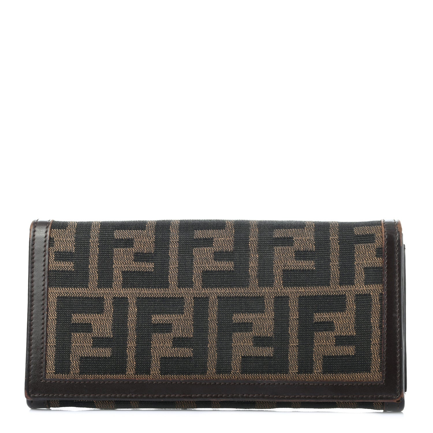 Fendi Zucca Continental Wallet Tobacco 1 of 13