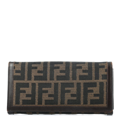 Fendi Zucca Continental Wallet Tobacco 1 of 13