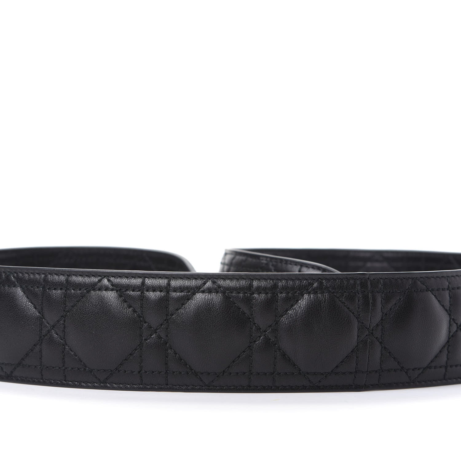 Christian Dior Lambskin Cannage Shoulder Strap Black 4 of 5