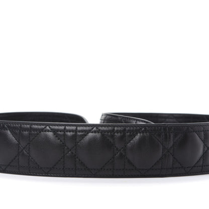 Christian Dior Lambskin Cannage Shoulder Strap Black 4 of 5