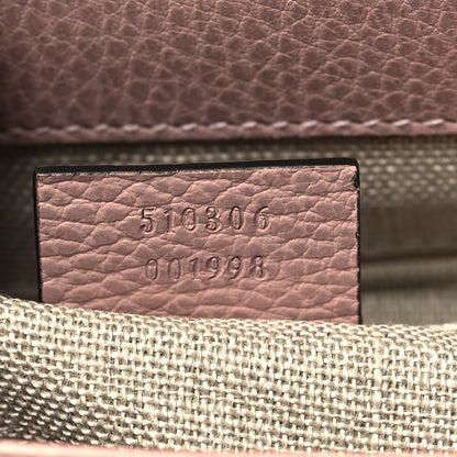Gucci Dollar Calfskin Medium Interlocking G Top Handle Shoulder Bag Soft Pink 6 of 10