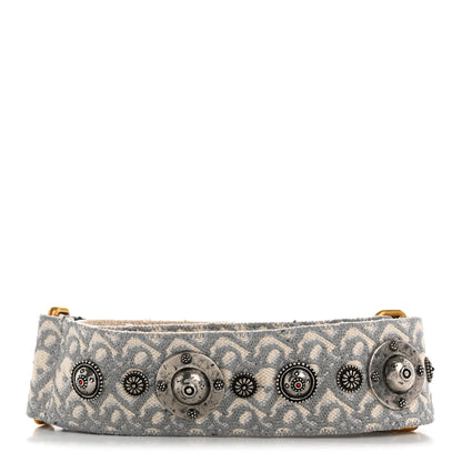 Christian Dior Oblique Studded Shoulder Strap Gris Multicolor 2 of 8