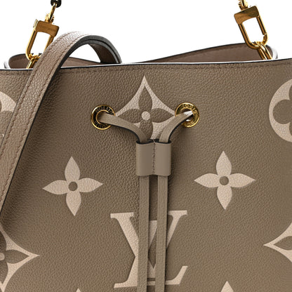 Louis Vuitton Empreinte Monogram Giant Neonoe MM Tourterelle Creme 7 of 11