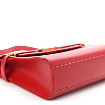 Saint Laurent Smooth Calfskin Manhattan Shoulder Bag Rouge Eros 9 of 10