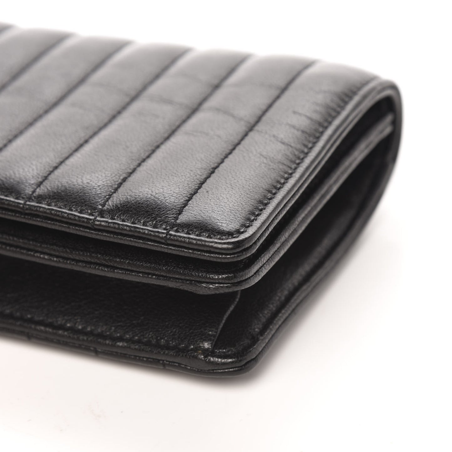 Lambskin Matelasse Amalia Chain Shoulder Bag Black