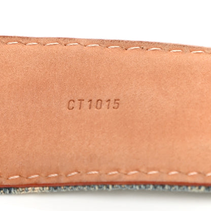 Louis Vuitton Denim Monogram Belt 90 36 Blue 9 of 14