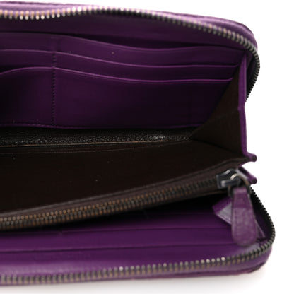 Bottega Veneta Nappa Intrecciato Zip Around Wallet Aubergine 5 of 6