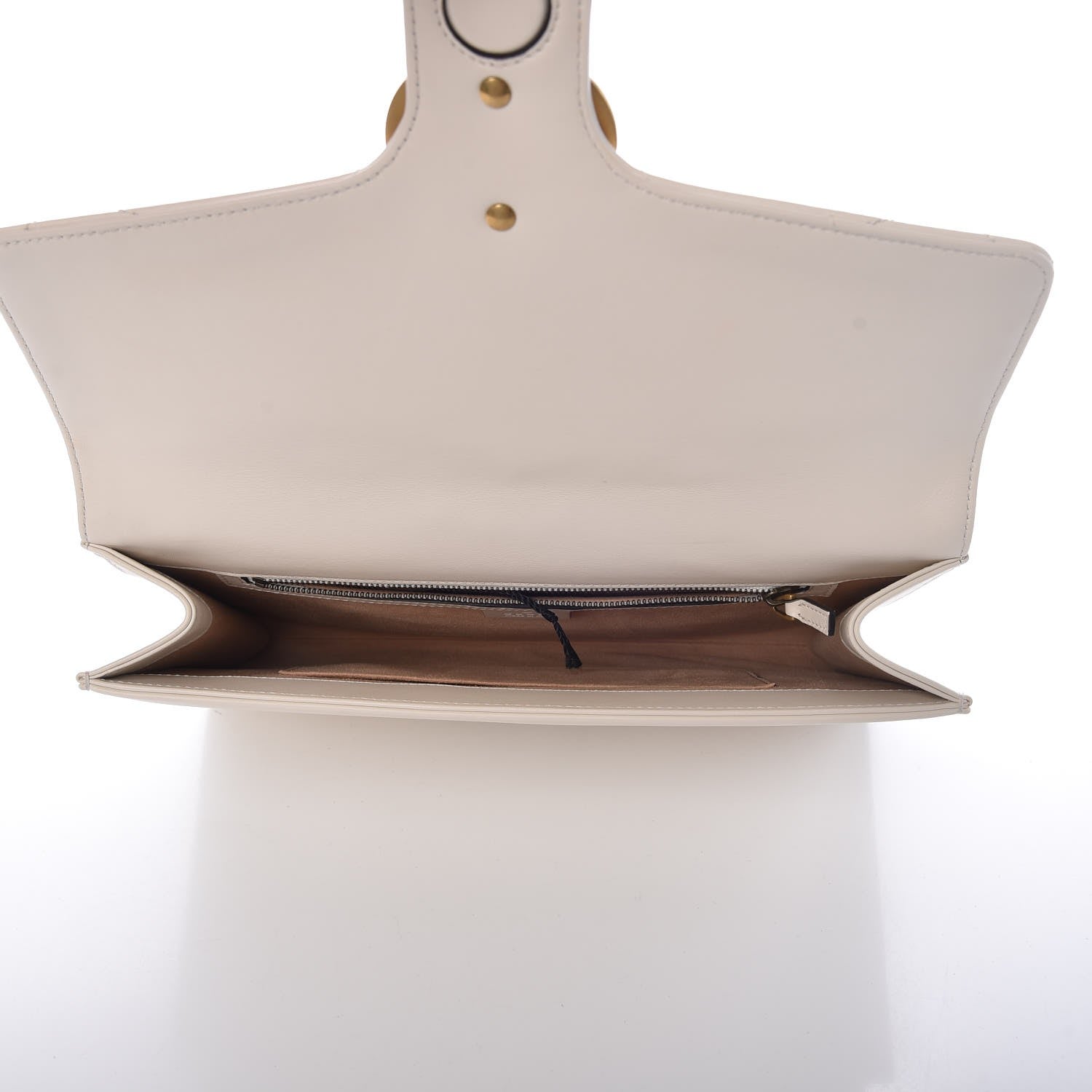 Gucci Calfskin Matelasse GG Marmont Clutch Mystic White 5 of 7