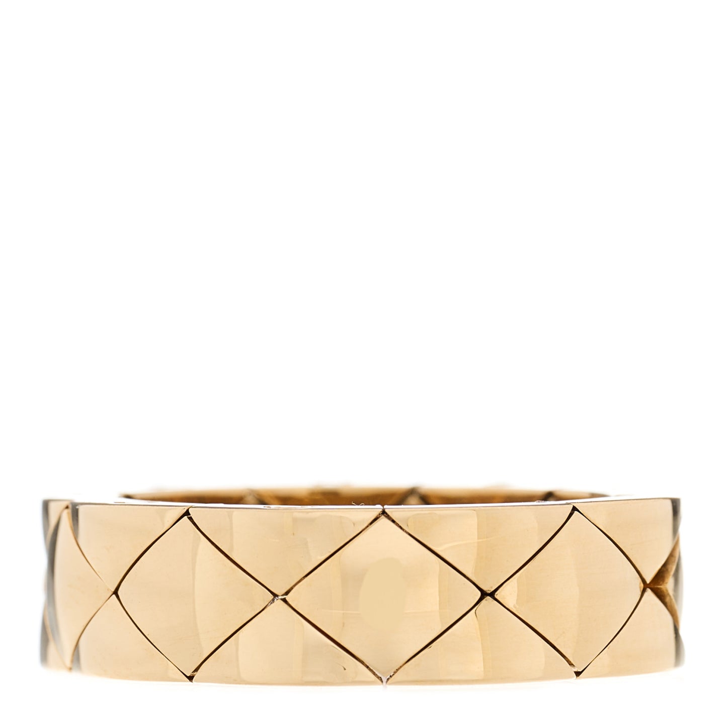 18K Yellow Gold Small Matelasse Ring 57 8