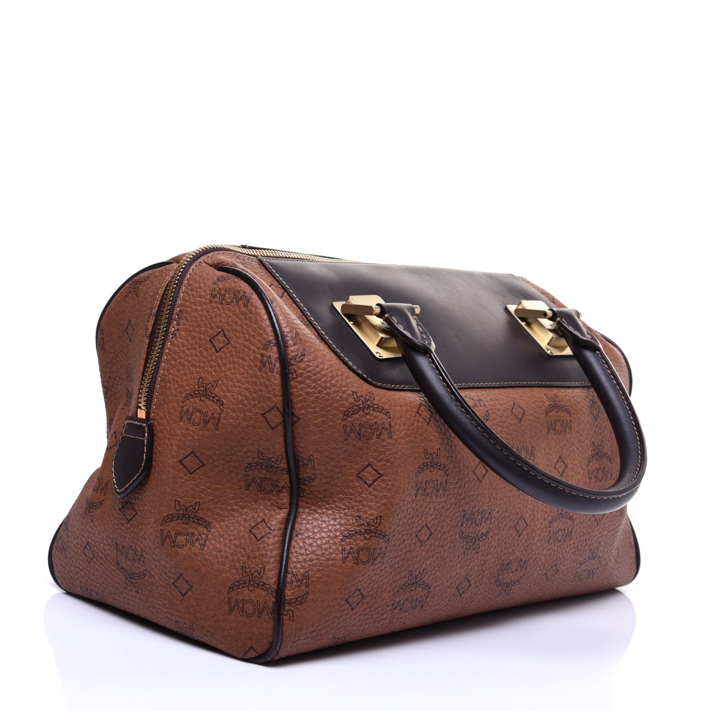 Visetos Boston Bag Brown Black