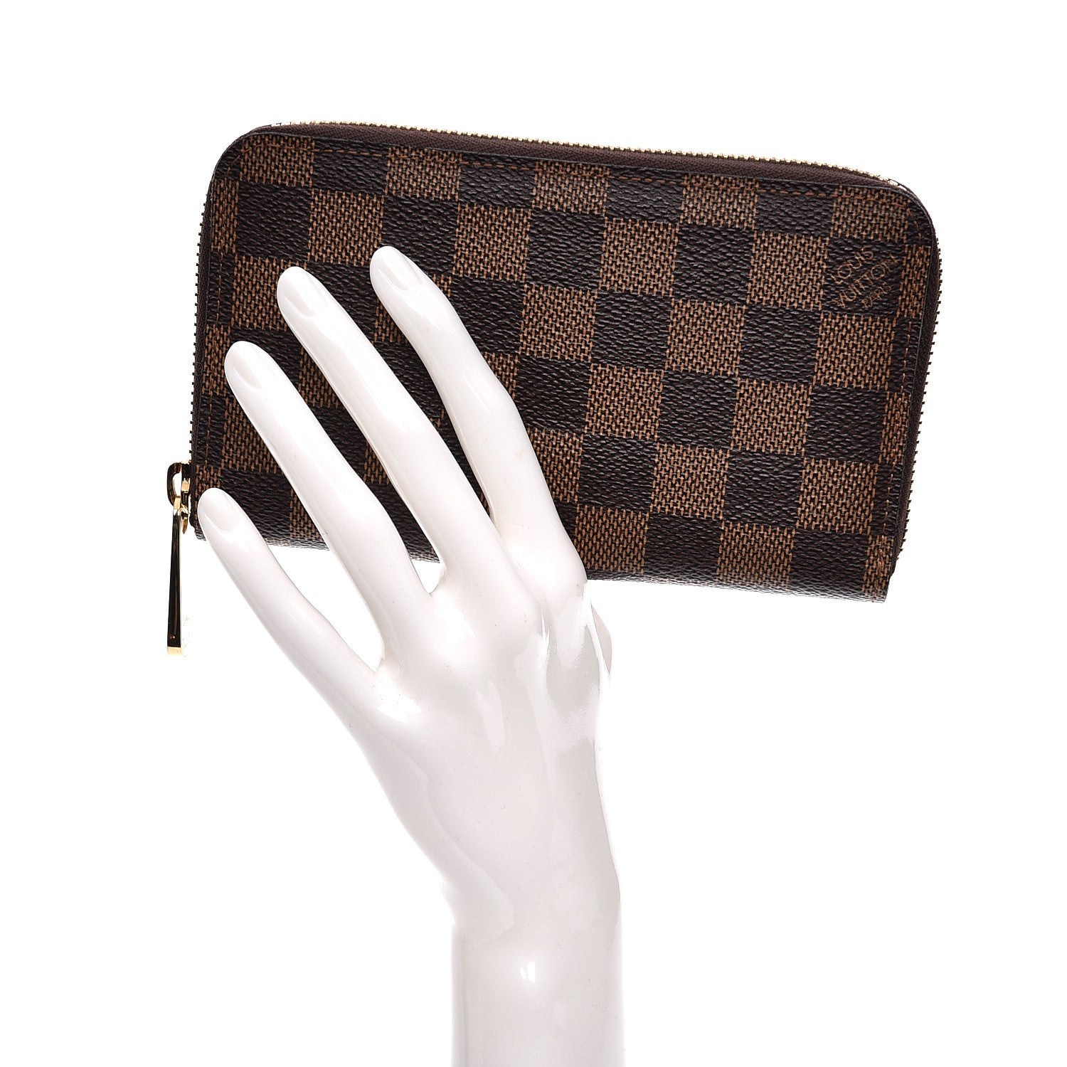 Louis Vuitton Damier Ebene Zippy Compact Wallet 2 of 7