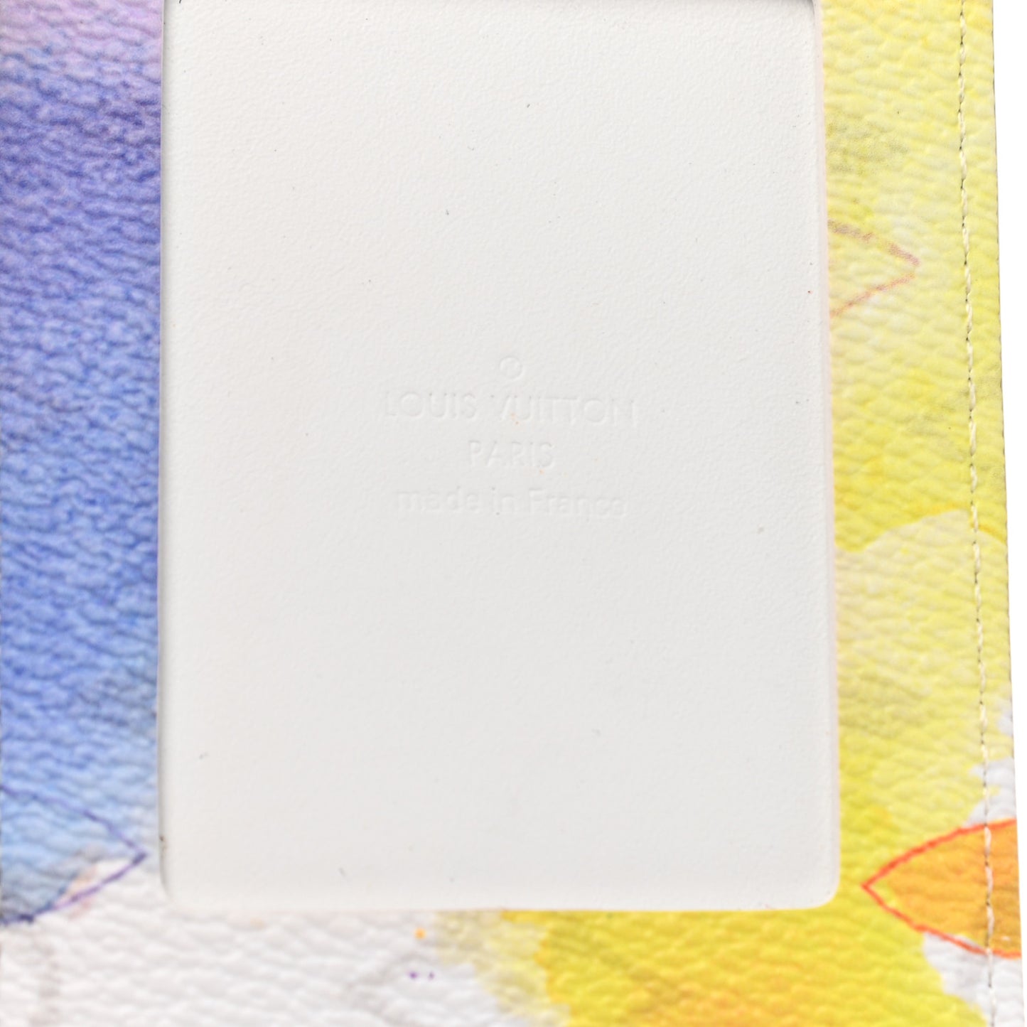 Monogram Card Holder On Strap Watercolor
