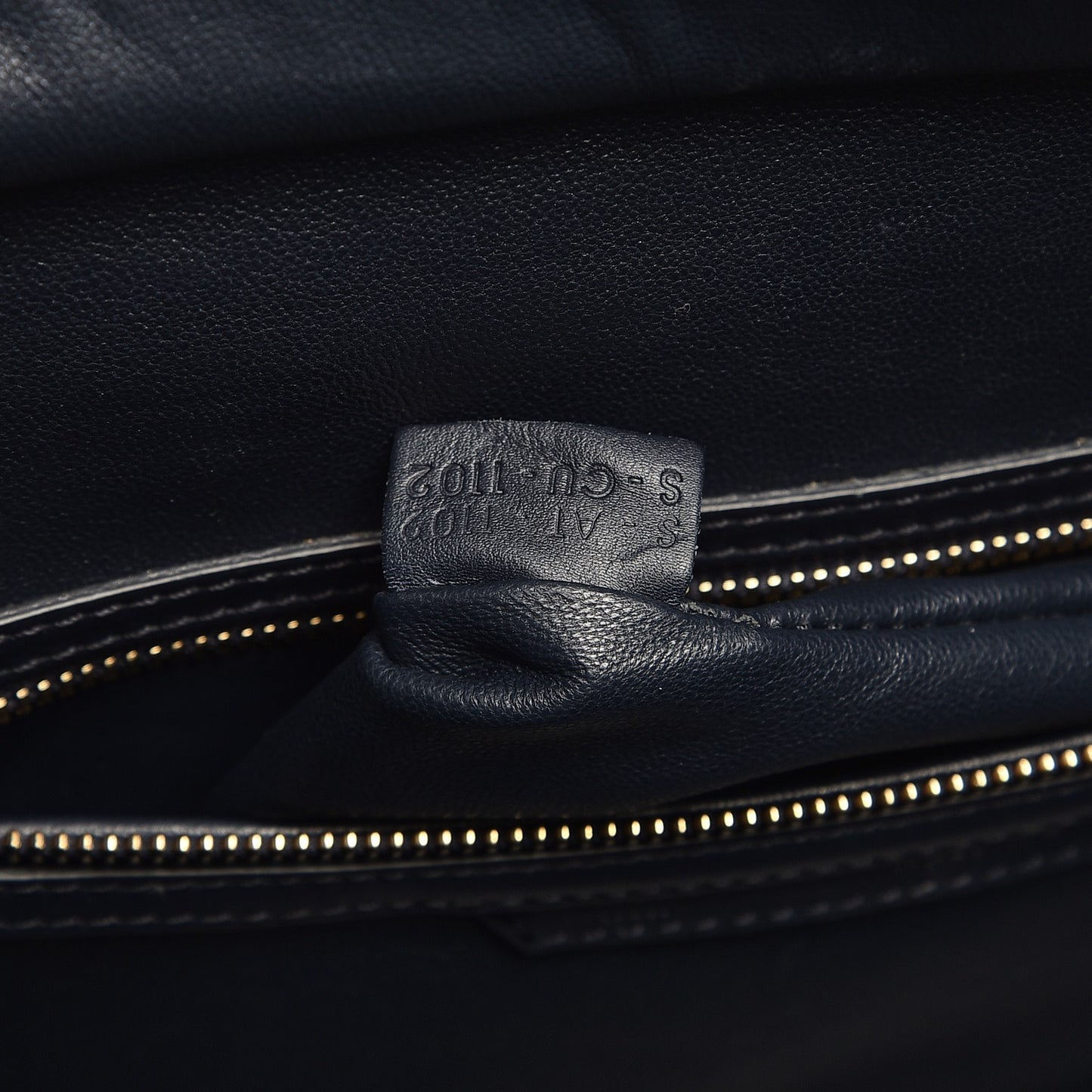 Smooth Calfskin Mini Luggage Navy Blue