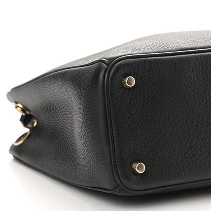Christian Dior Bullcalf Small Diorissimo Tote Black Rose Indien 9 of 12