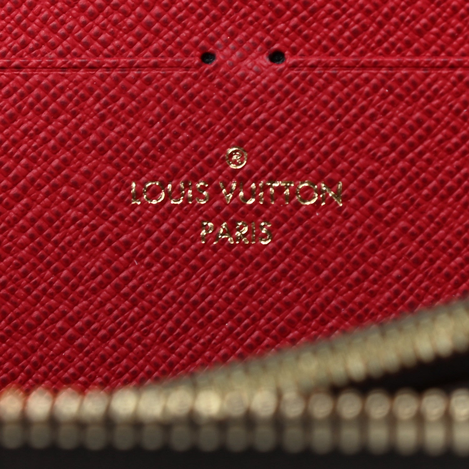 Louis Vuitton Damier Ebene Clemence Wallet Cherry 6 of 7