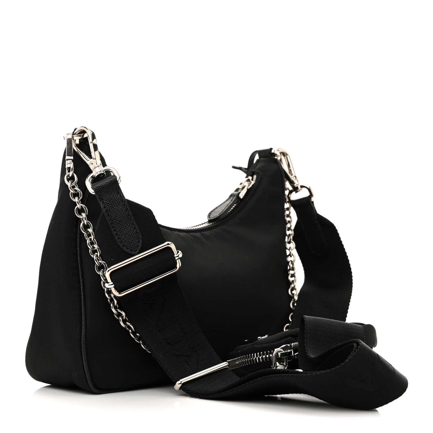 Prada Nylon Re-Edition 2005 Shoulder Bag Black 3 of 10
