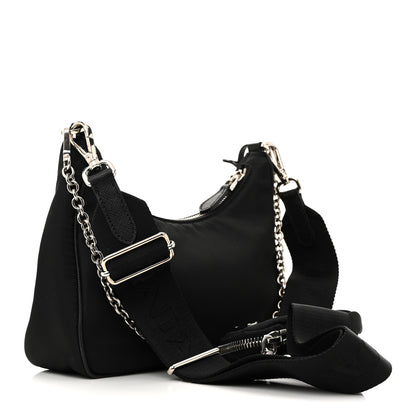 Prada Nylon Re-Edition 2005 Shoulder Bag Black 3 of 10