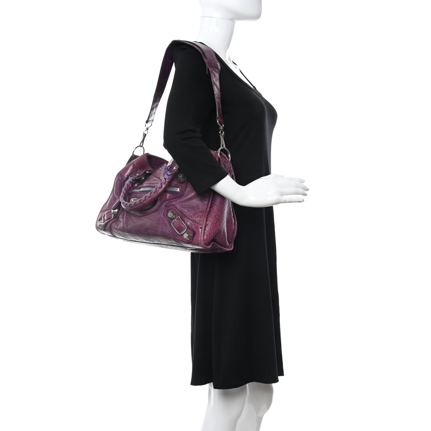 Balenciaga Agneau Giant 21 Silver Hardware City Murier 2 of 16