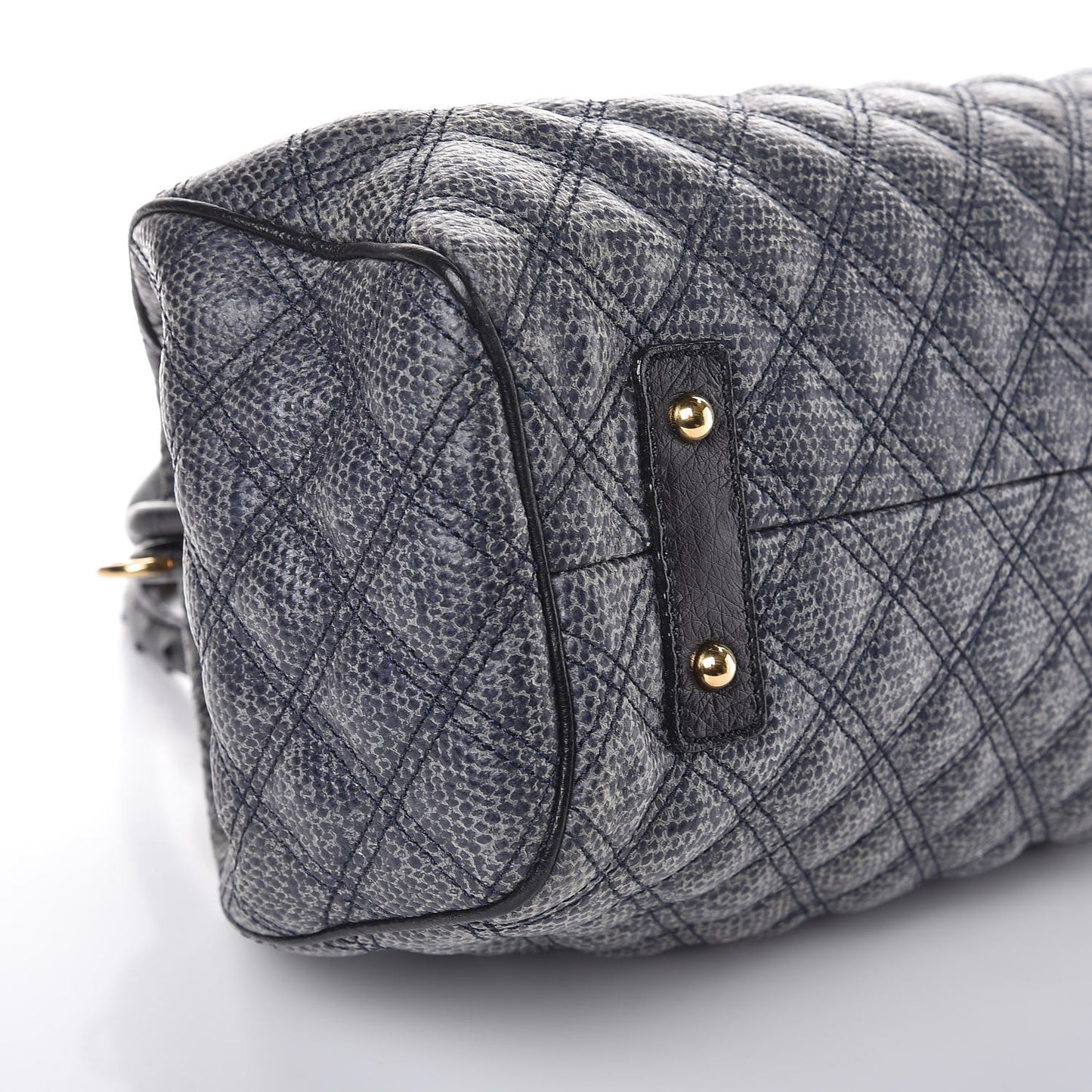 Juta Ostrich Stam Tote Navy