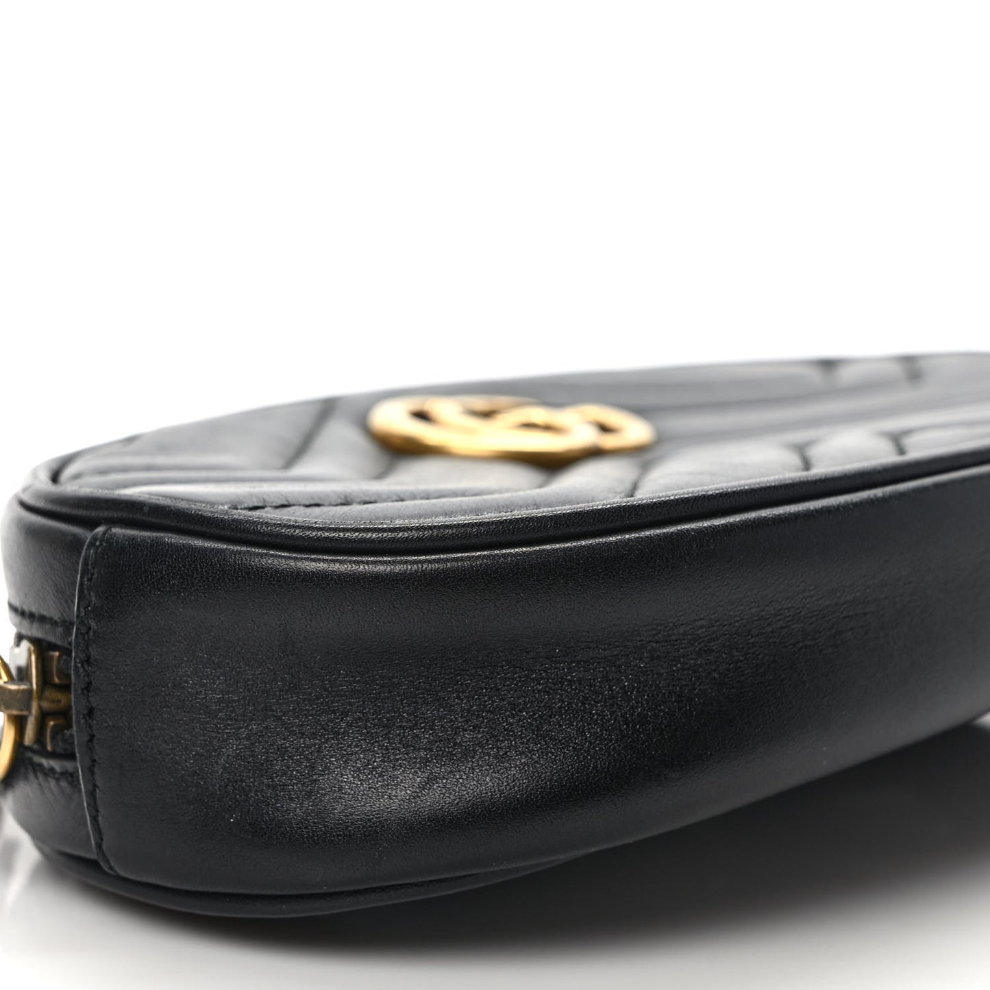 Calfskin Matelasse GG Marmont Belt Bag 75 30 Black