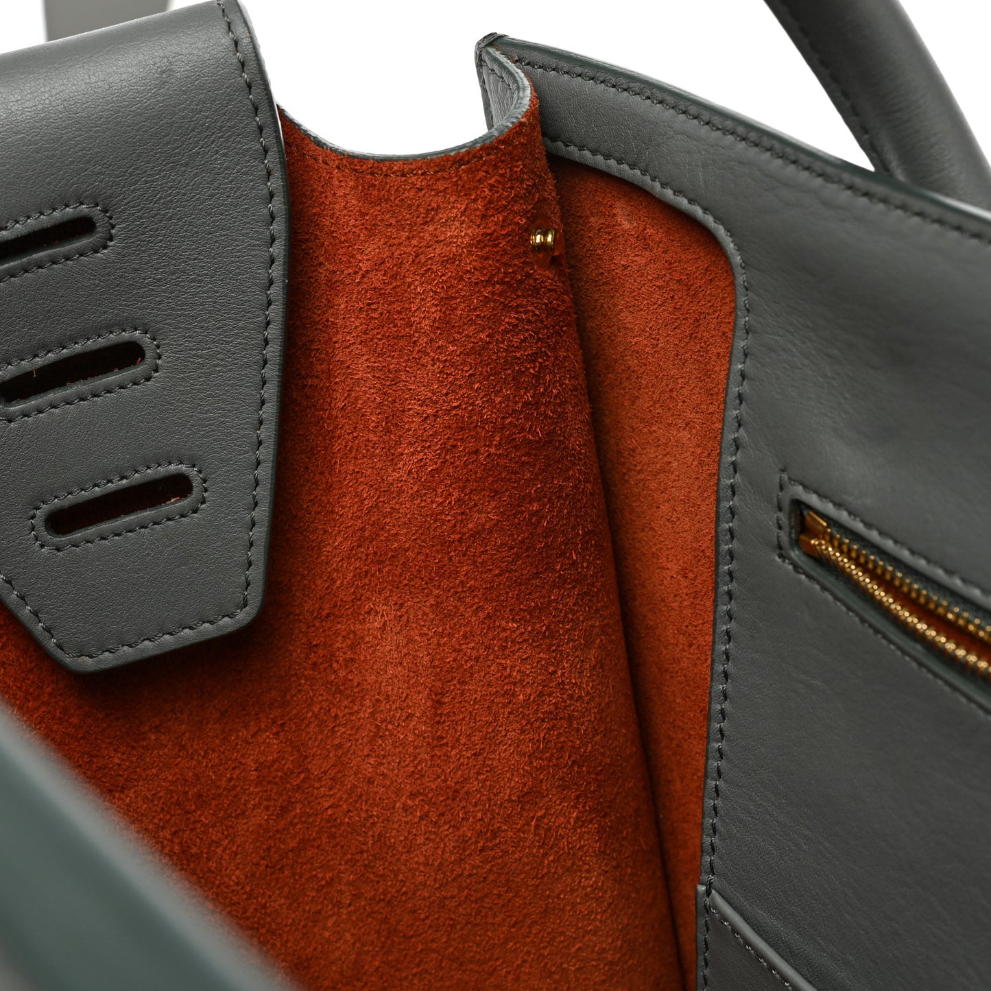 Natural Calfskin Large Tie Knot Tote Grey
