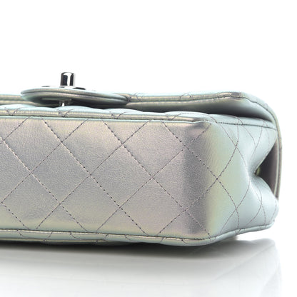 Chanel Iridescent Calfskin Quilted Mini Rectangular Flap Light Purple 9 of 11
