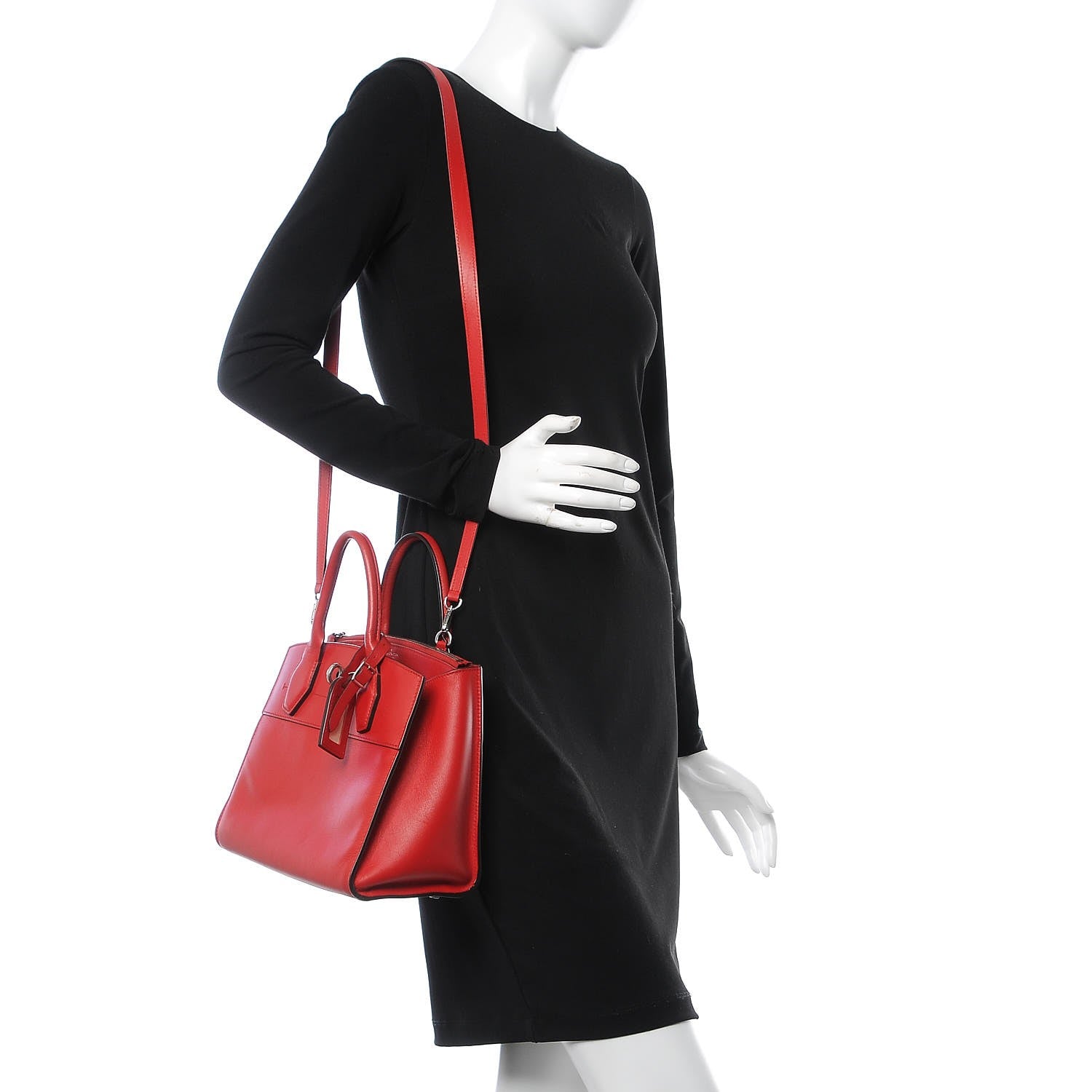 Louis Vuitton Calfskin City Steamer PM Rubis 3 of 11