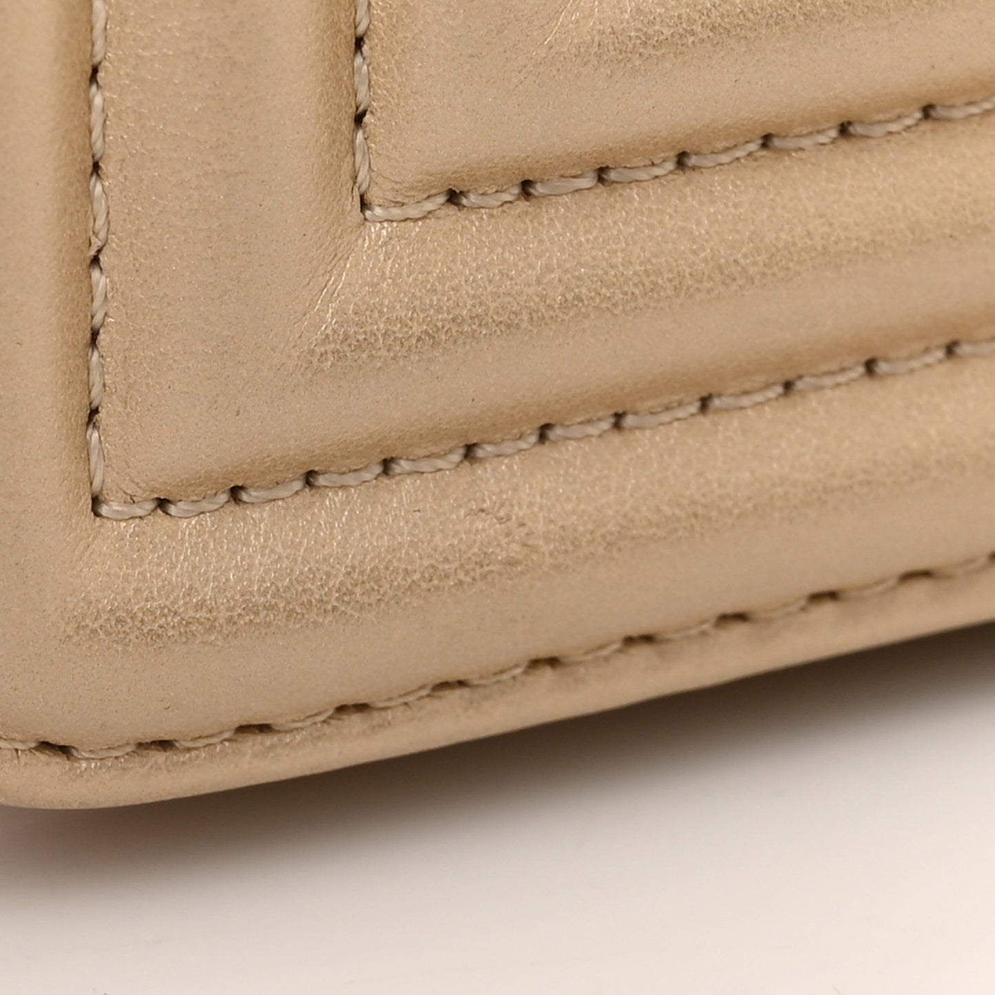 Snakeskin Calfskin Small Boy Flap Gold