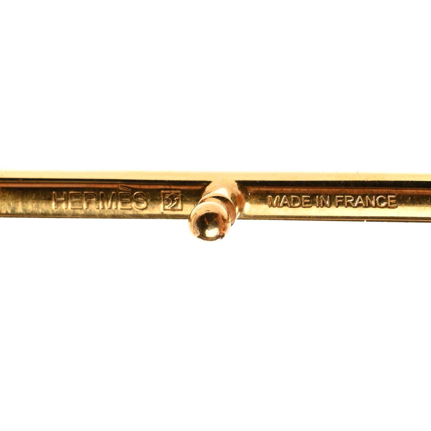 Polished Gold Idem 32MM H Belt Buckle
