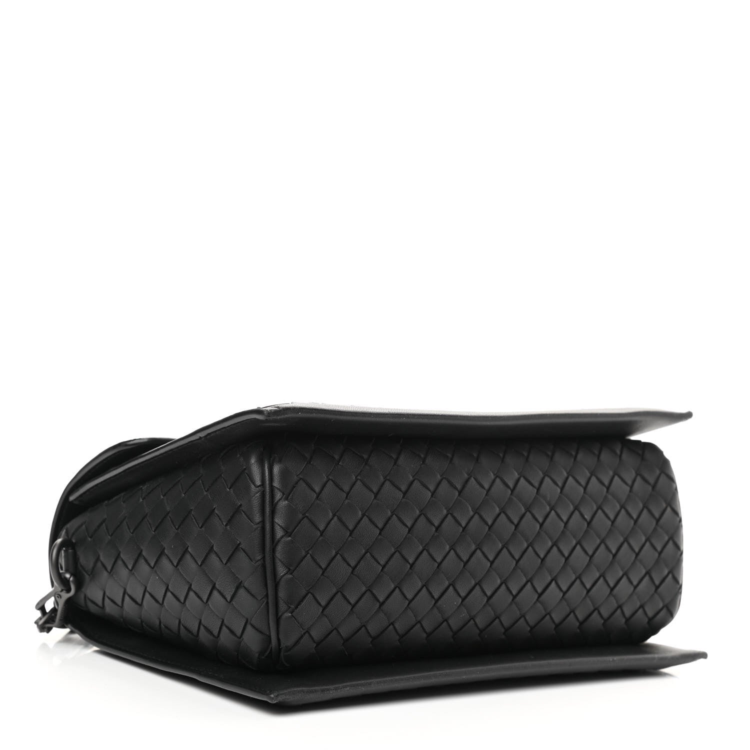 Bottega Veneta Nappa Intrecciato Small Padlock Messenger Black 4 of 10