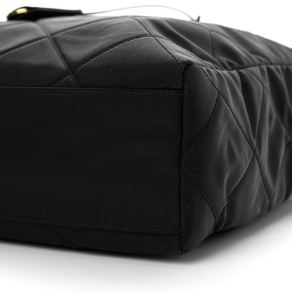 Prada Re-Nylon Impuntu Quilted Re-Edition 1995 Chaine Medium Tote Bag Black 9 of 10