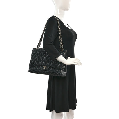 Chanel Lambskin Quilted Maxi Single Flap Black 2 of 12