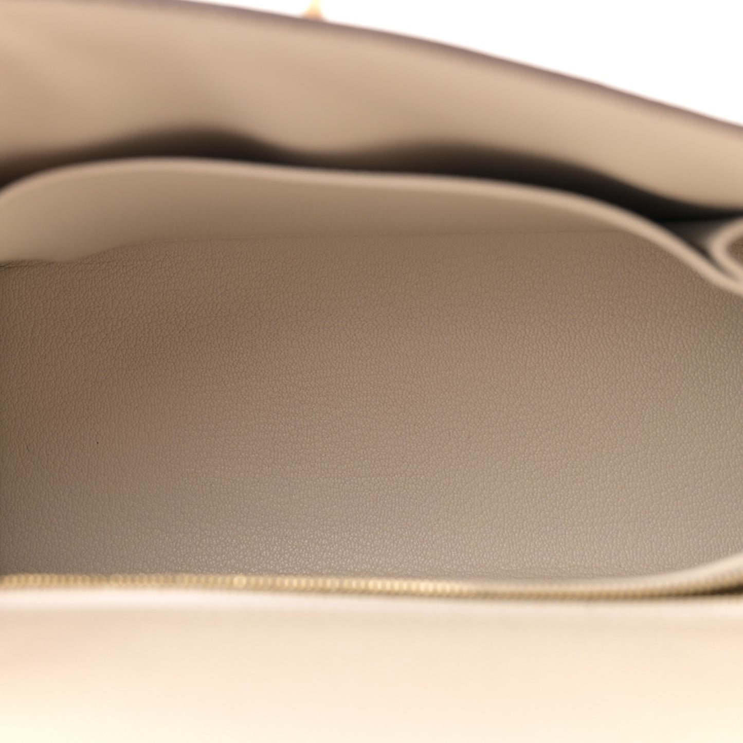 Epsom Bi-Color Horseshoe Kelly Sellier 25 Craie Gold