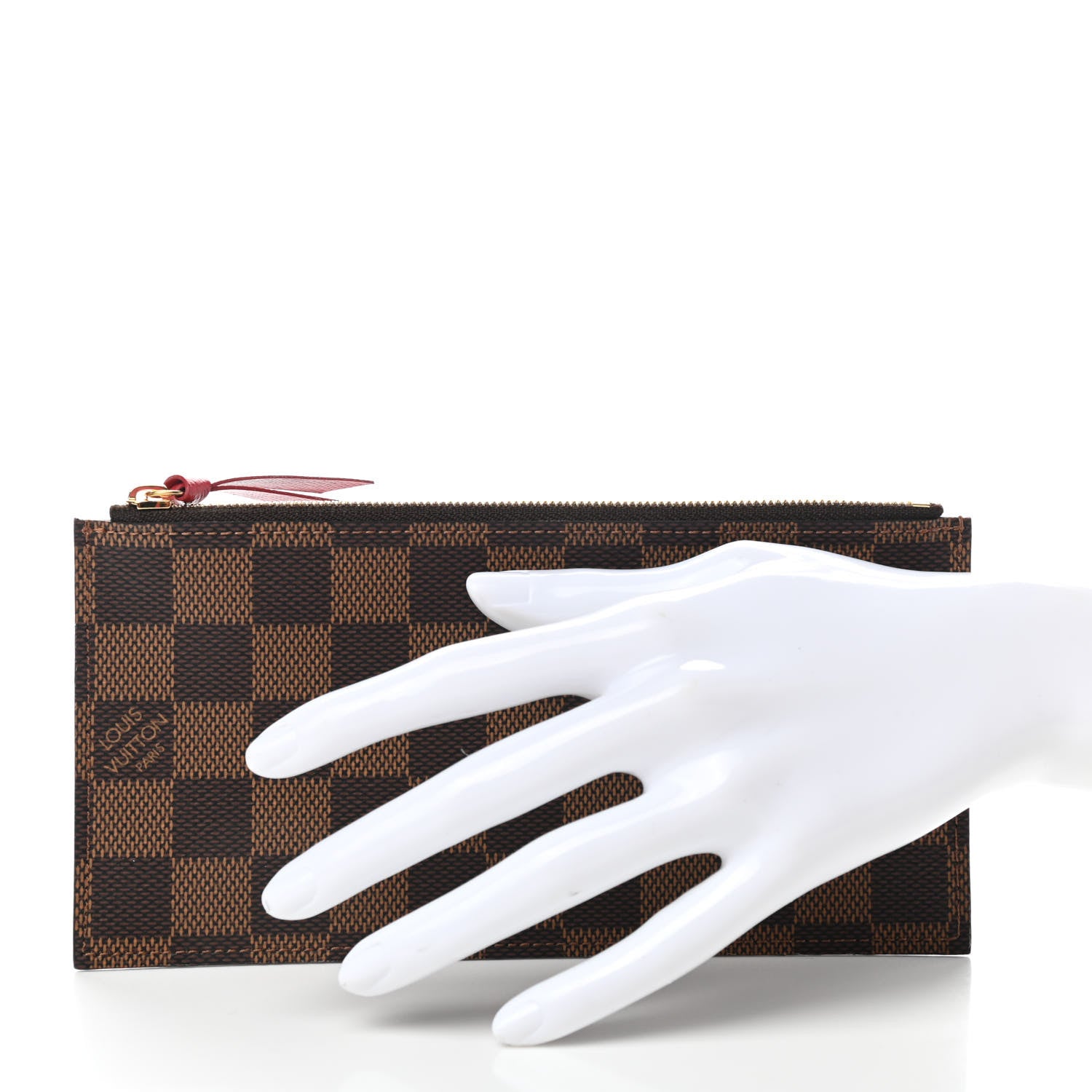Louis Vuitton Damier Ebene Felicie Chain Wallet Zippered Insert 2 of 6
