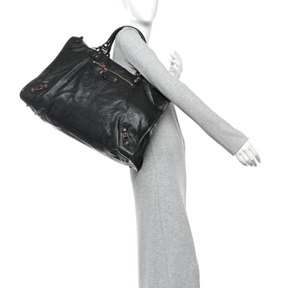 Balenciaga Agneau Giant 12 Rose Gold Hardware Weekender Officier 2 of 11