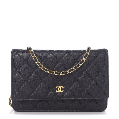 Chanel Caviar Quilted Wallet On Chain WOC Black 1 of 11